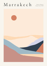 Load image into Gallery viewer, Marrakech Desert Hills Vintage Exhibition Poster