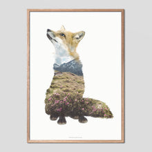 Load image into Gallery viewer, Fox - Faunascapes Double Exposure Poster