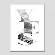 Load image into Gallery viewer, YES - Faunascapes Type Poster