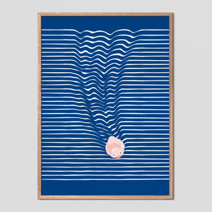 Cruising Rubber Duck Graphic Poster