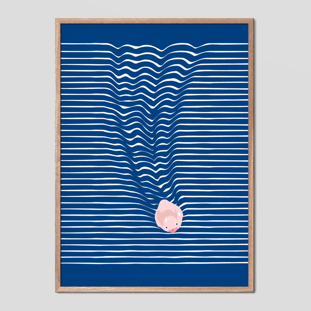 Cruising Rubber Duck Graphic Poster