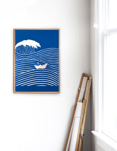 Brave Little Boat Graphic Poster