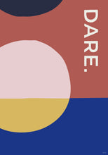Load image into Gallery viewer, DARE - Abstract Type Poster