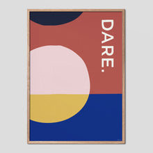 Load image into Gallery viewer, DARE - Abstract Type Poster