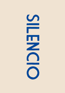Silencio Text Poster