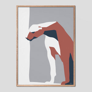 Sitting Panther Animal Abstract Poster