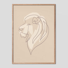 Load image into Gallery viewer, Majestic Lion - Single Line Poster
