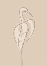Load image into Gallery viewer, Cool Crane Single Line Poster