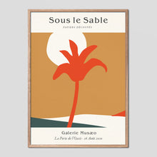 Load image into Gallery viewer, Sous Le Sable Vintage Exhibition Poster