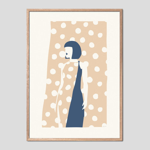 Bubble Gum Girl Art Print Poster