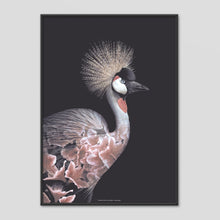 Load image into Gallery viewer, Crowned Crane - Faunascapes Flower Portrait