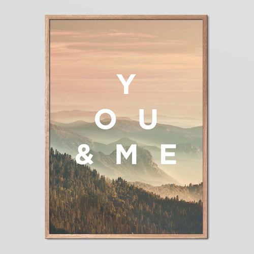 You and Me - Faunascapes Landscape Quote