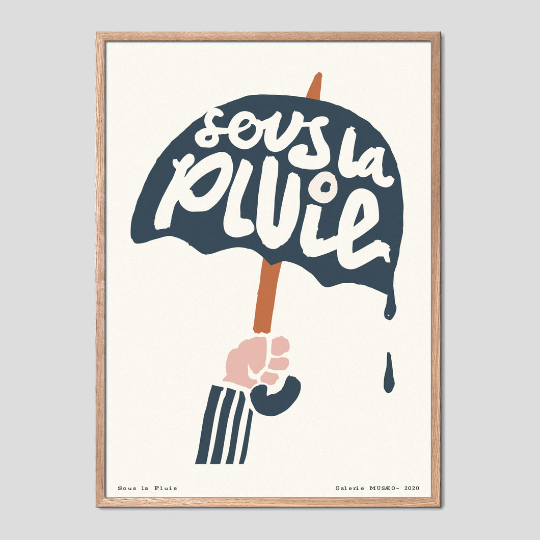 Sous la Pluie Poster