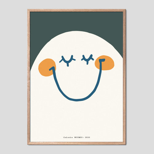 Happy Seventies Face Poster